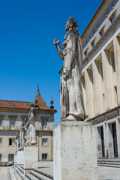 Safo statue in Coimbra University, Portugal.