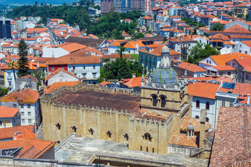 Fototapeta na wymiar Se Velha, old Cathedral of Coimbra. Portugal.
