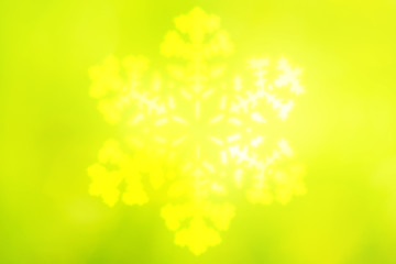 Sunny bright yellow with green abstract background, filter stencil