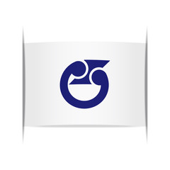 Flag of Edosaki (Ibaraki Prefecture, Japan).