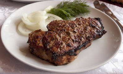 Piece of roasted meat