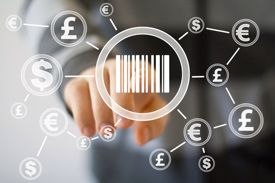 Business button web barcode product dollar currency network - Powered by Adobe