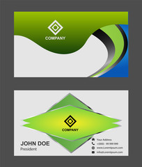 green business card design

