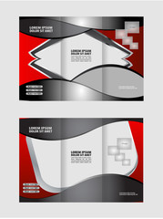 Tri-fold Brochure Design and Catalog Vector Concept Template
