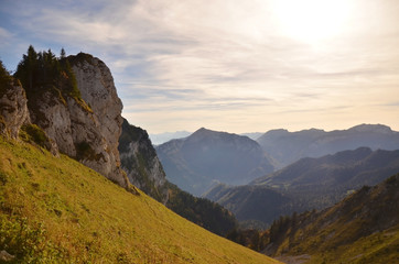 Naklejka premium Le soir dans la Chartreuse (Isère)
