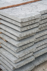  group of concrete panels at site 