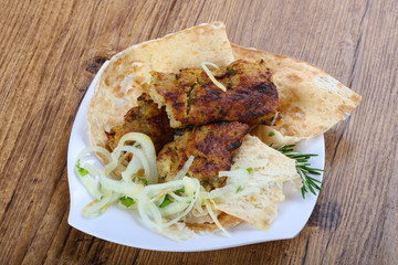 Vegetarian potato kebab