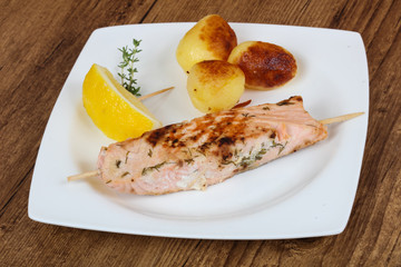 Baked salmon