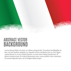 Vector background with Italian flag and copy space