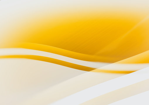 Yellow Wavy Abstract Background.