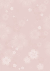 Flowers background. Flowers design. Vector abstract illustration. Light Pink beige Sakura blossoms background. Vector. 