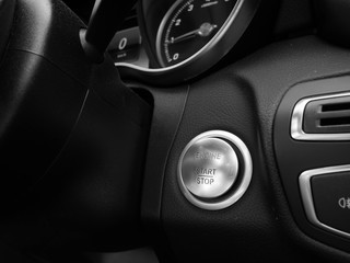 Start Stop Engine button in luxury car