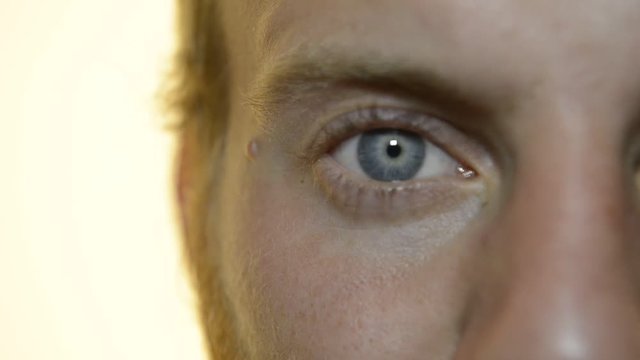 light blue eye close-up