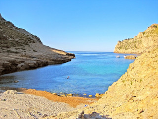 Fototapeta na wymiar Cala Figuera beach, Majorca, Spain