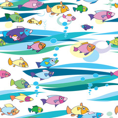 Obraz premium sea, summer, fish, underwater world, pattern