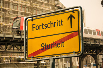 Fototapeta premium Schild 113 - Fortschritt