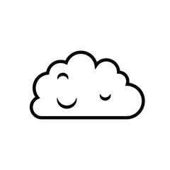 cloud computing isolated icon design