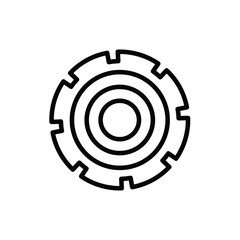 gear wheel isolated icon design