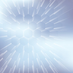 Abstract geometric background, hexagonal vector texture. Big data visualization and communication background. Graphic background social networking. Vector illustration.