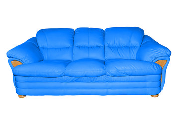 Luxury leather sofa.