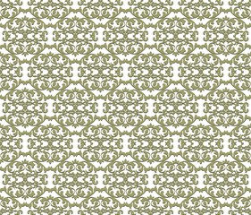 Vintage Abstract geometric floral classic pattern ornament. Vector background for cards, web, fabric, textures, wallpapers, tile, mosaic. green color