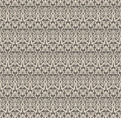 Vintage Abstract geometric floral classic pattern ornament. Vector background for cards, web, fabric, textures, wallpapers, tile, mosaic. gray color