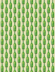 Wine Bottles pattern. Vector illustration background bottle