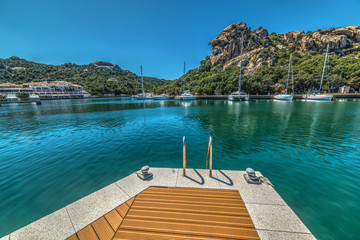 pier in Poltu Quatu harbor
