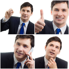 Collage eines Geschäftsmanns