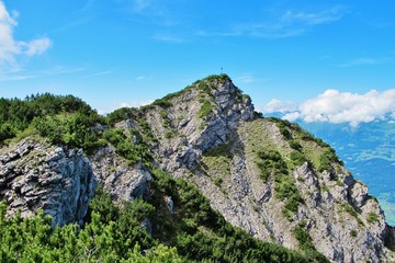 Fototapeta premium Blick zum Kuhgrat, Liechtenstein