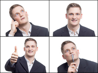 Collage eines Geschäftsmanns