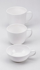 Empty white cup