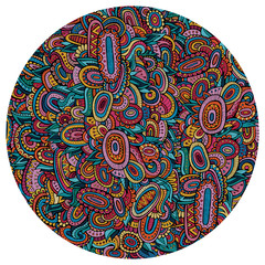 Ethnic decorative violet circle background