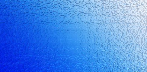 Fototapeta na wymiar Horizontal blue white gradient cubes business presentation abstr