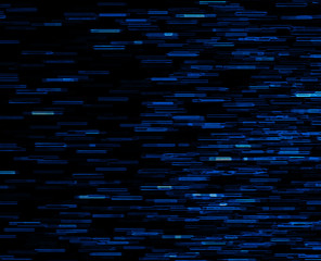 Square blue vivid 8-bit pixel dot interlaced space stars blast t