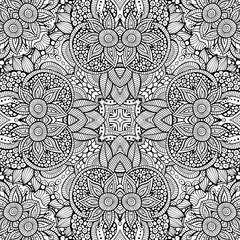 Abstract vector decorative ethnic seamless pattern