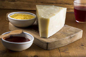 pecorino romano cheese to eat with sweet and spicy fresh sauces