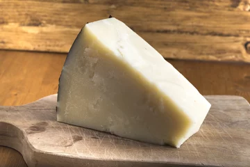 Gordijnen pecorino romano cheese made from sheep's milk, Italian typical product © Italyteam