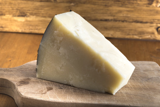 pecorino romano cheese made from sheep's milk, Italian typical product