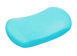 The bar of blue soap