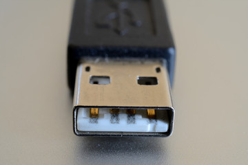USB plug closeup