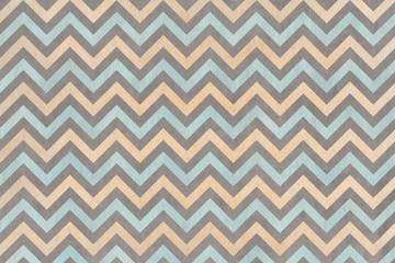 Watercolor beige, gray and blue stripes background, chevron.