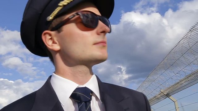 the pilot goes to the airport
