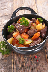 beef stew and vegetable