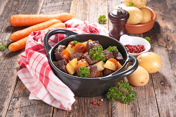 beef stew and vegetable