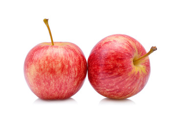 Gala apples isolate on white background