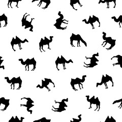 seamless pattern - camels.