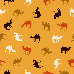 seamless pattern - camels