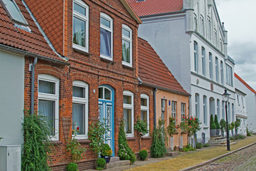 Backsteinrenaissance Friedrichstadt Schleswig-Holstein Hausfassade