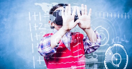 Composite image of black and grey interface